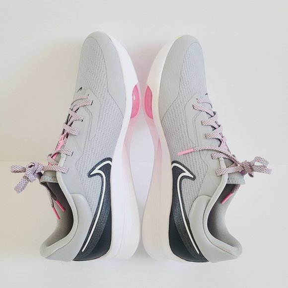 NEW Nike Infinity Tour NEXT% Golf Shoes DC5221-060 Size 8 Wolf Gray Pink - Picture 4 of 7